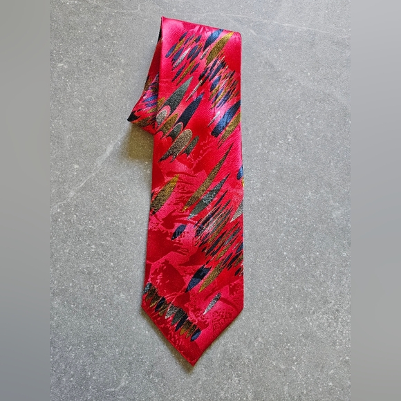 Vespucci Italian men's necktie 100%Silk - Picture 2 of 7